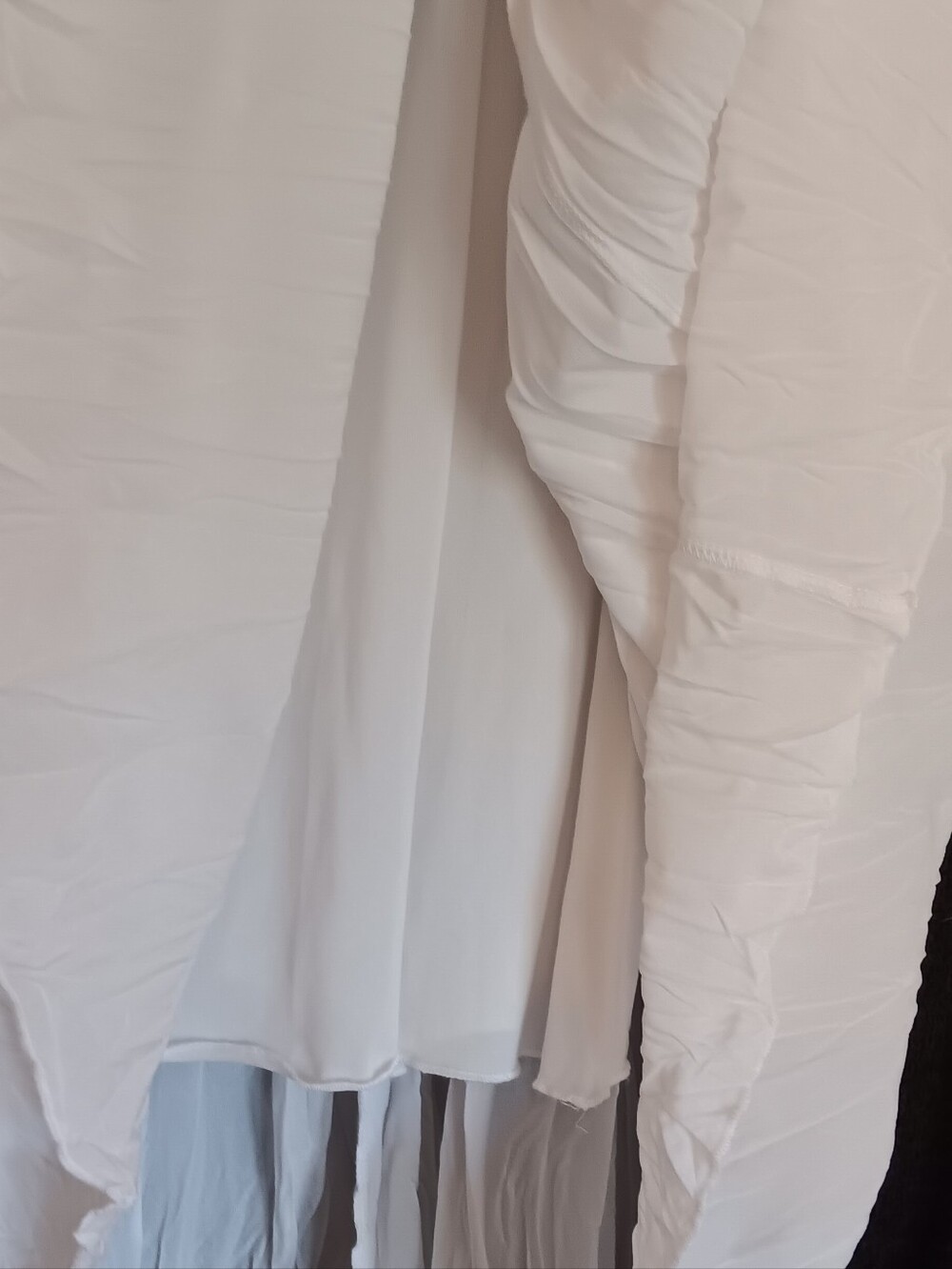 White Crinkled Maxi Skirt - Picture 4 of 4